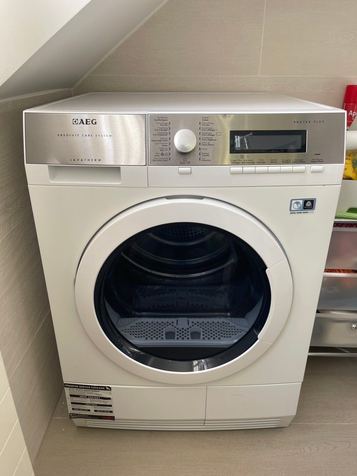 Sèche-linge AEG T86595DIH 9kg, Elektronische apparatuur, Droogkasten, Ophalen, 8 tot 10 kg, Zo goed als nieuw, Voorlader