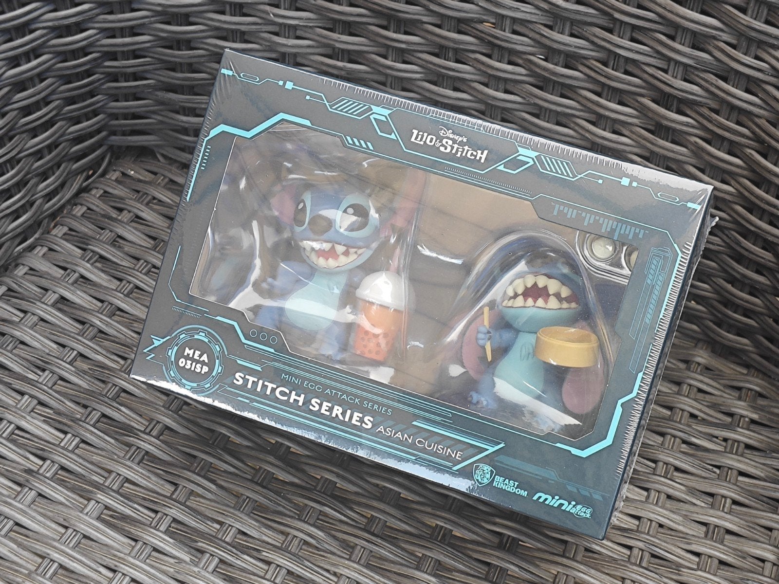 Coffret 2 Figurines Stitch Asian Cuisine Beast Kingdom Neuf, Enlèvement ou Envoi, Neuf, Autres types