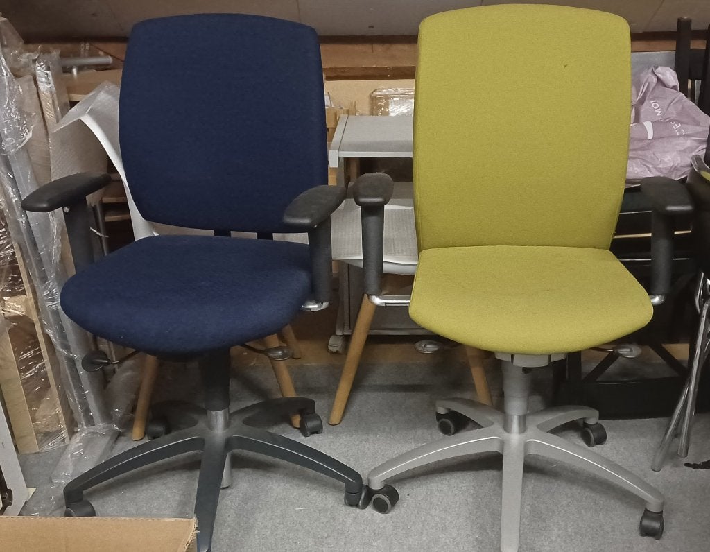 Bureaustoel, Ophalen, Gebruikt, Blauw, Bureaustoel