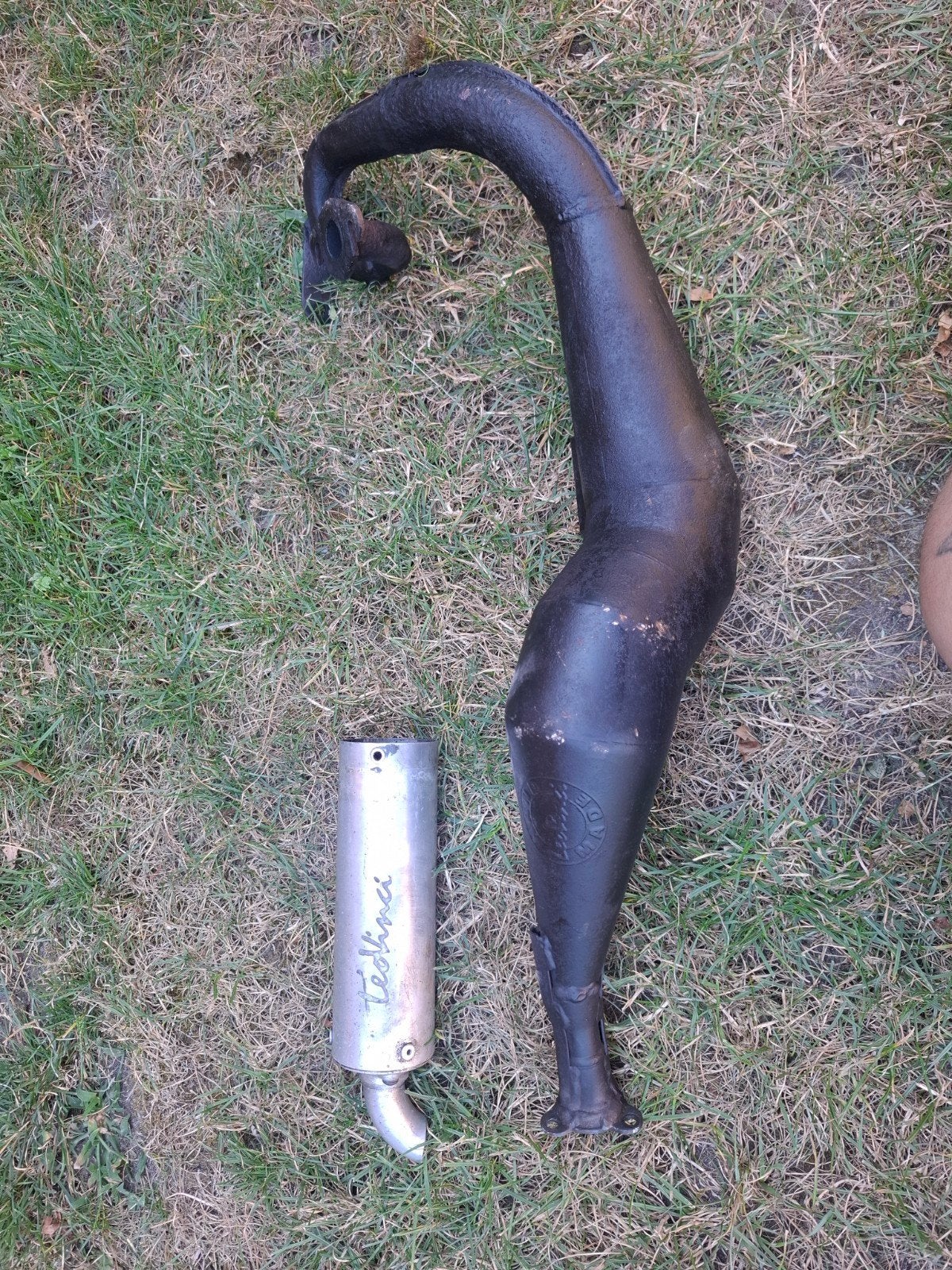 honda wallaroo opknap uitlaat leovince handmade Peugeot fox, Fietsen en Brommers, Ophalen, Uitlaat
