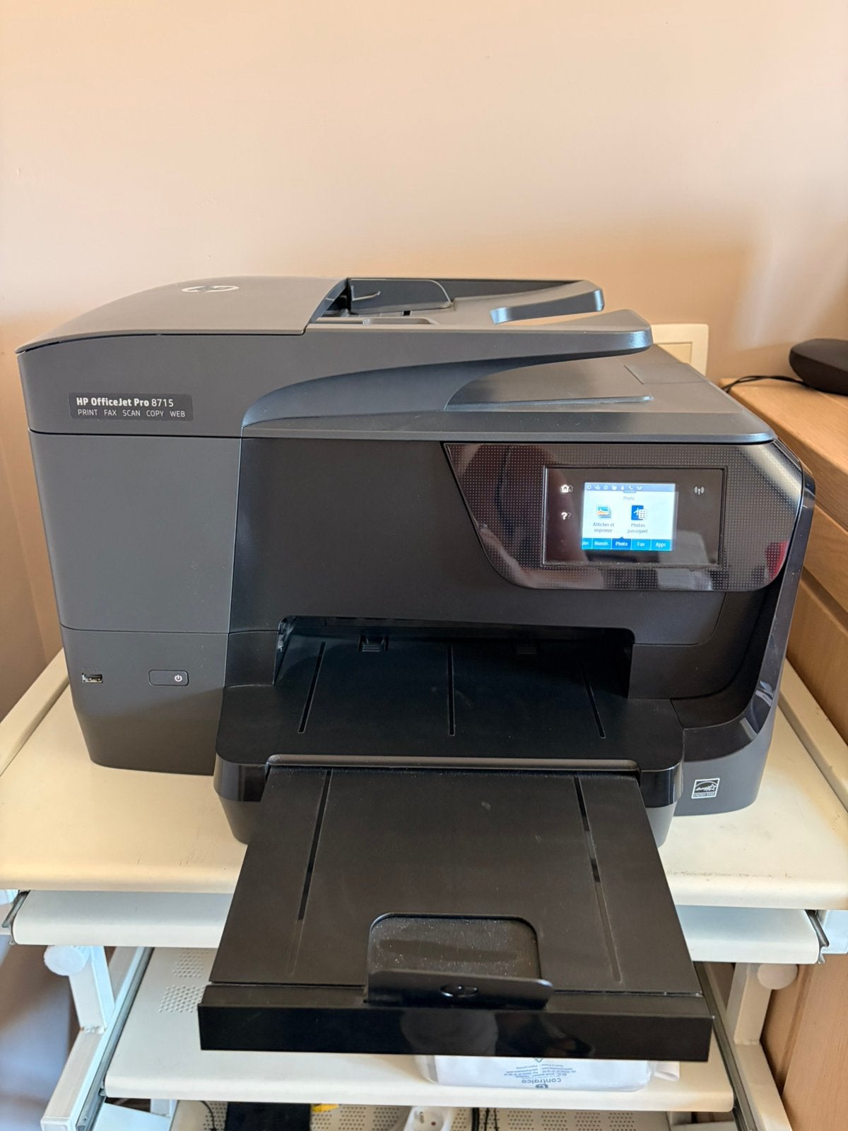 HP OfficeJet Pro 8715 All-in-One., Enlèvement, Comme neuf, Fax, All-in-one