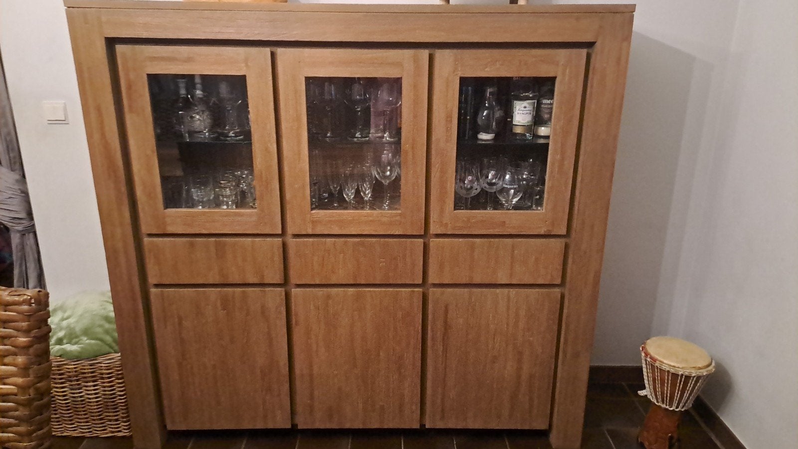 Houten eetkamer, Ophalen, Gebruikt, Teakhout, Met lade(s)
