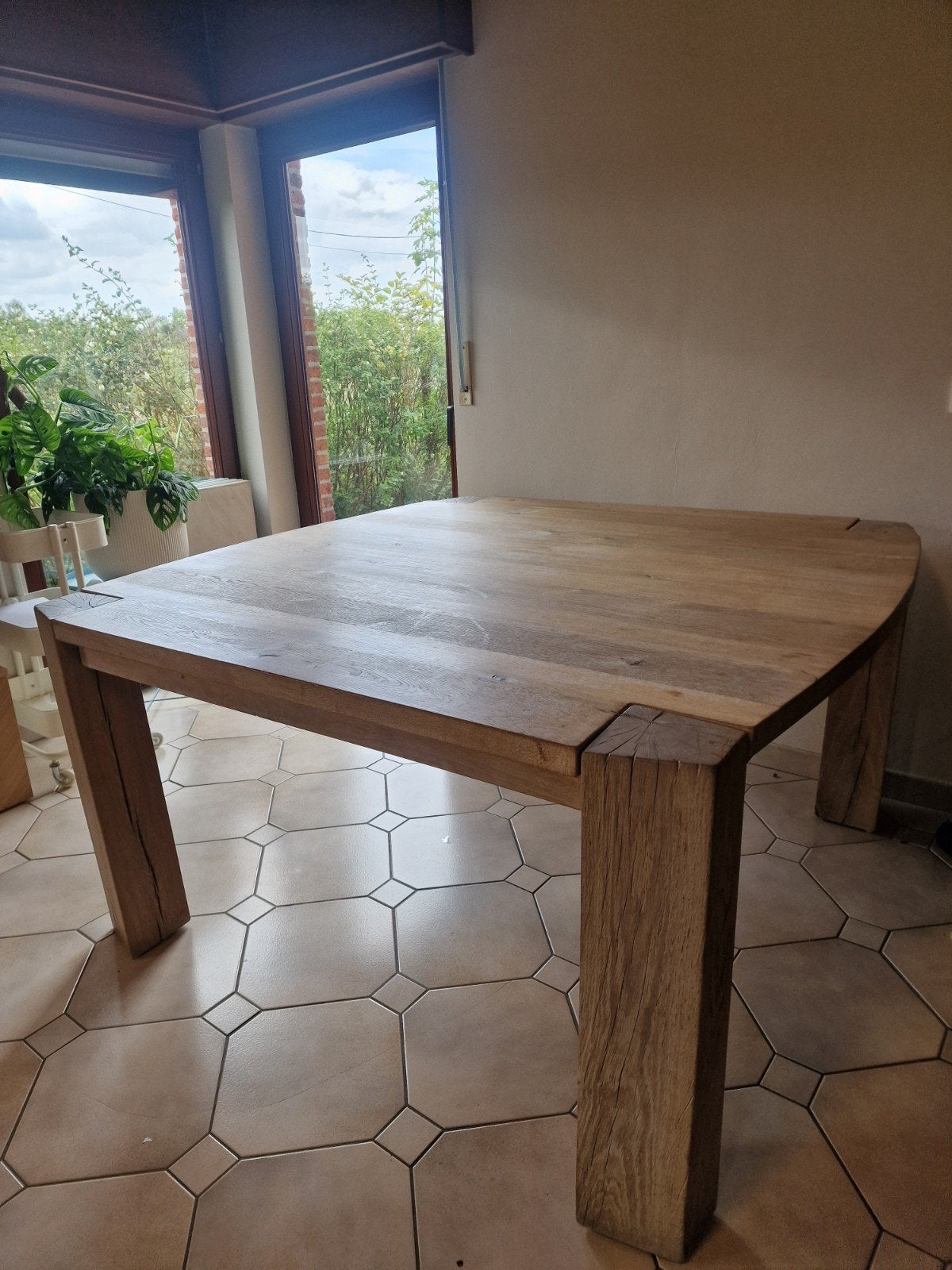 Eikenhoutentafel vierkant Yask, Huis en Inrichting, Tafels | Eettafels, Ophalen, Vierkant