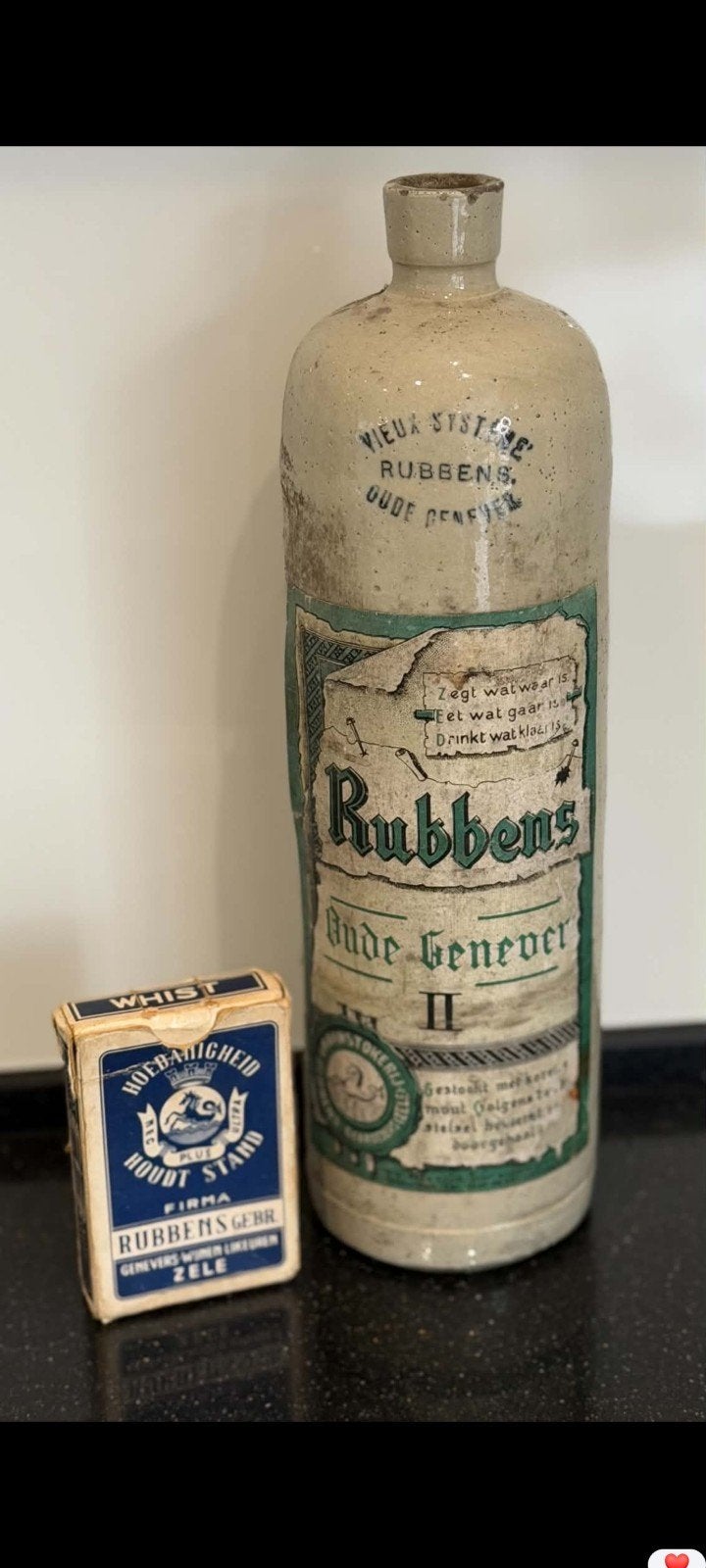 rubbens oude jenever zele, Ophalen of Verzenden