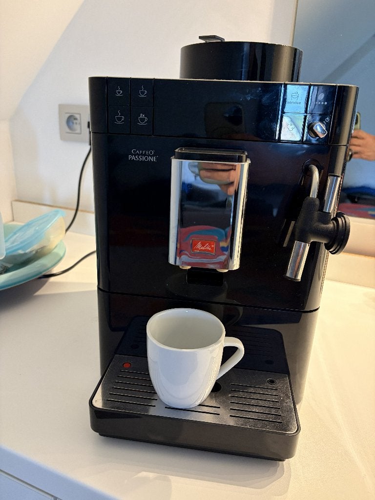 bonen volautomatische koffiezet - Melitta Caffeo Passione, Elektronische apparatuur, Ophalen, Gebruikt, Koffiemachine, Koffiebonen