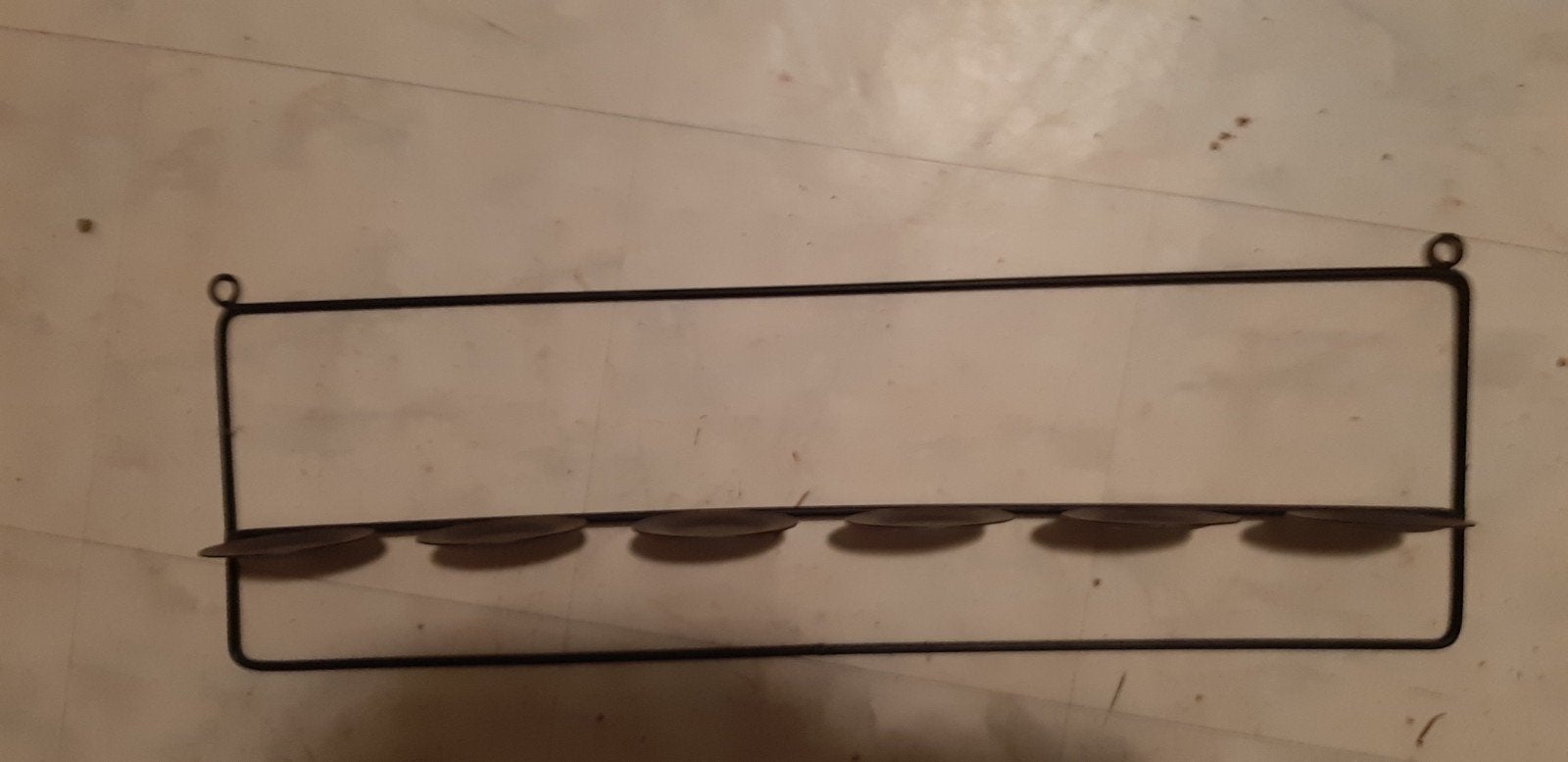 Support en verre avec bougies chauffe-plat, Enlèvement ou Envoi, Comme neuf, Métal, Chandelier