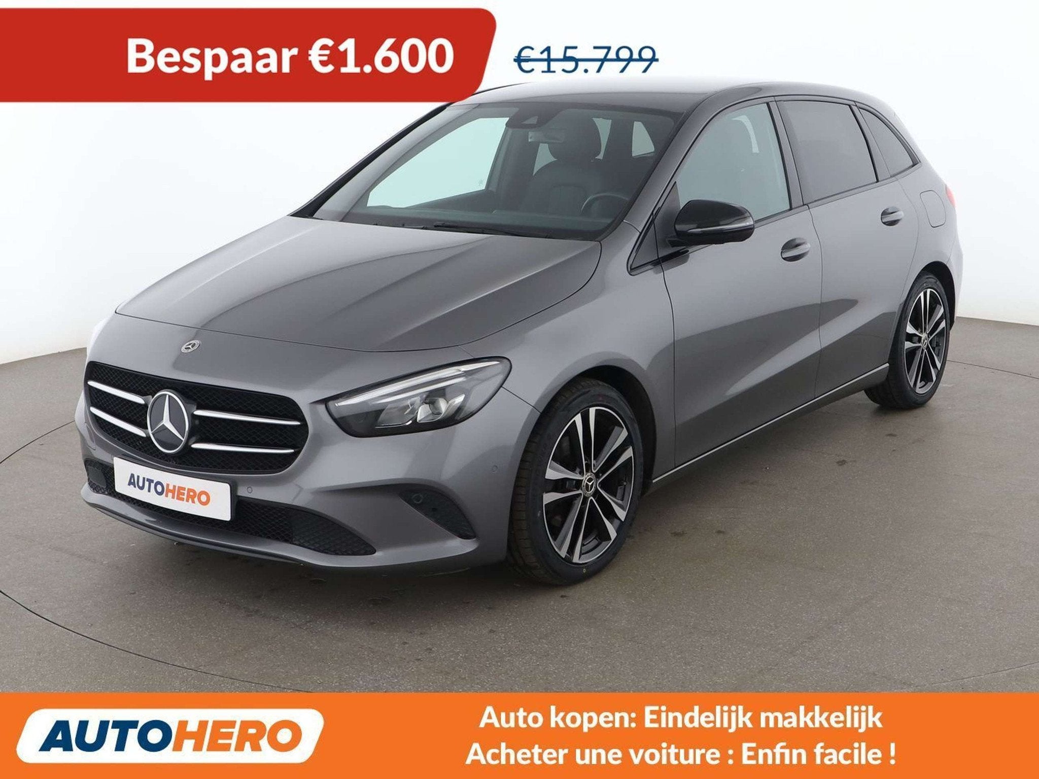 Mercedes-Benz B-Klasse 180 B 180 d Progressive (bj 2019), Auto's, Mercedes-Benz, Gebruikt, Euro 6, 116 pk, Leder