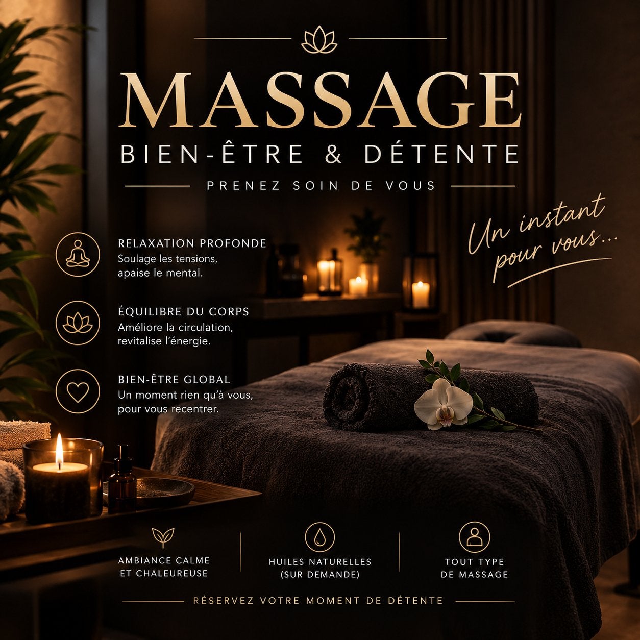 Massages thérapeutiques, sportifs & relaxants, Tickets & Billets, Une personne