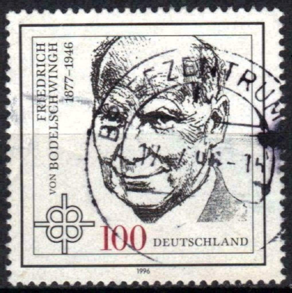 Allemagne 1996 - Yvert 1667 - F. von Bodelschwingh (ST), Envoi, Affranchi