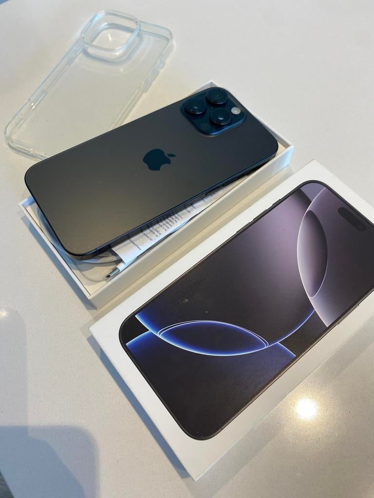 iPhone 16 pro max 256 gb ruilen, Telecommunicatie, Mobiele telefoons | Apple iPhone, 89 %, Zwart, IPhone 16 Pro Max, Zo goed als nieuw