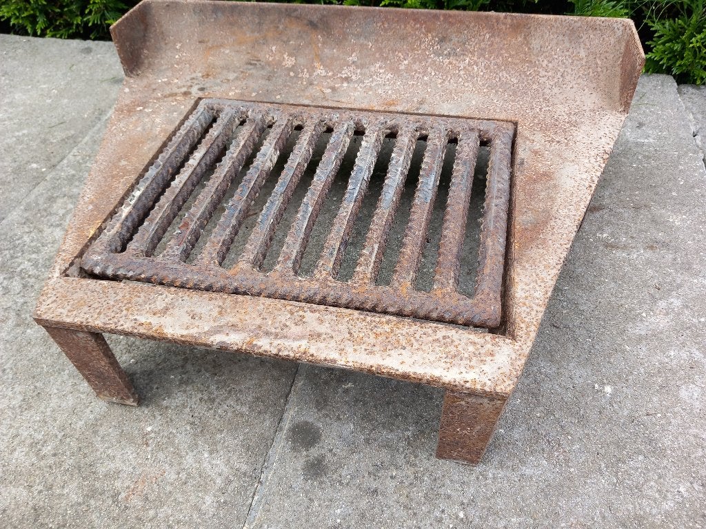 Ijzeren bodem voor open haard, barbeque,..., Ophalen