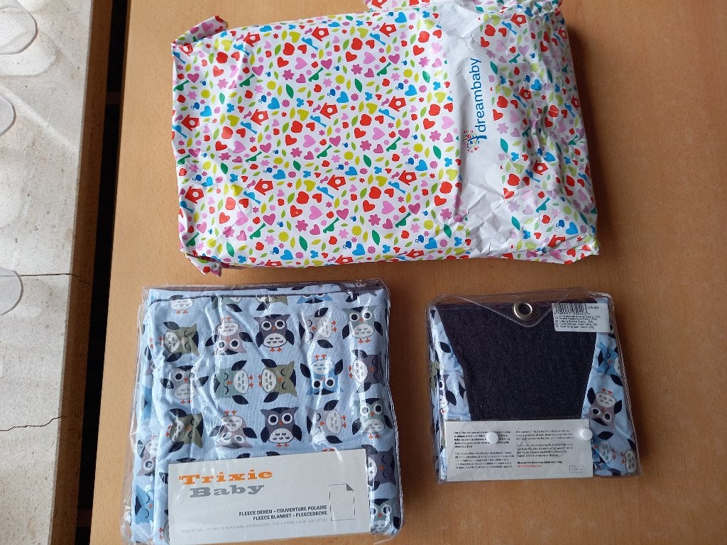 Nieuw deken wieg en autostoelhoes baby, Ophalen of Verzenden, Nieuw, Blauw, Overige typen
