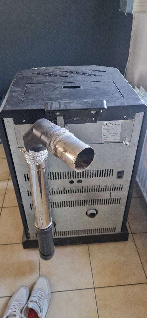 Poêlé a pellet, Maison & Meubles, Poêles, Enlèvement, Utilisé, Autoportant, Poêle à granulés