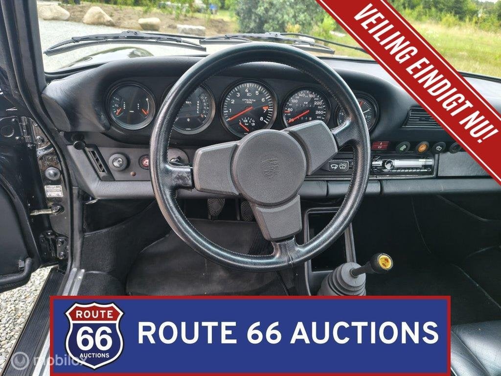 Porsche 930 Turbo | 1977 | Route 66 Auctions, Auto's, Zwart, Bedrijf, Overige carrosserie, Porsche