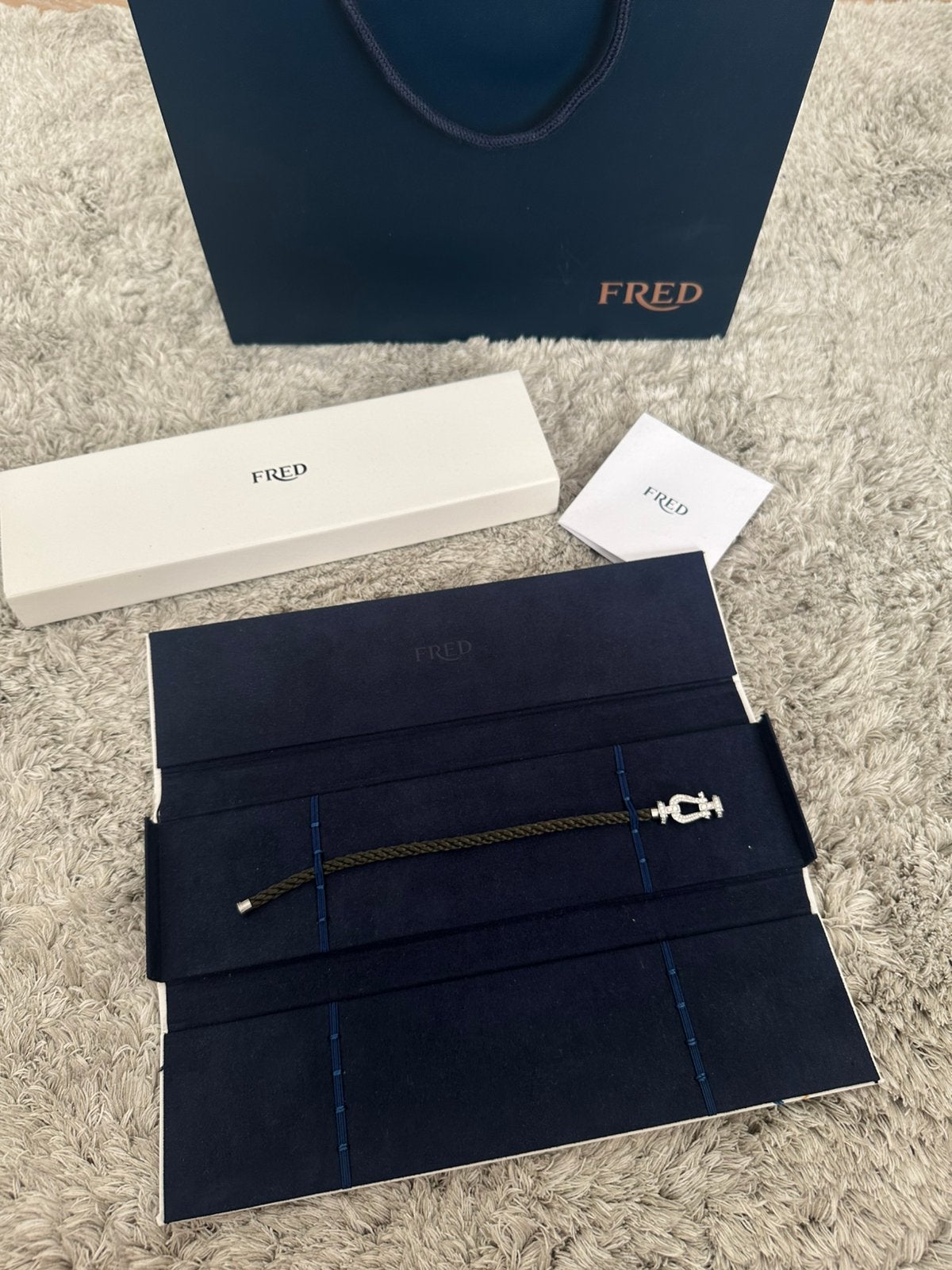 FRED FORCE 10 armband met volledige pavé diamant, Ophalen of Verzenden, Zo goed als nieuw, Wit, Goud