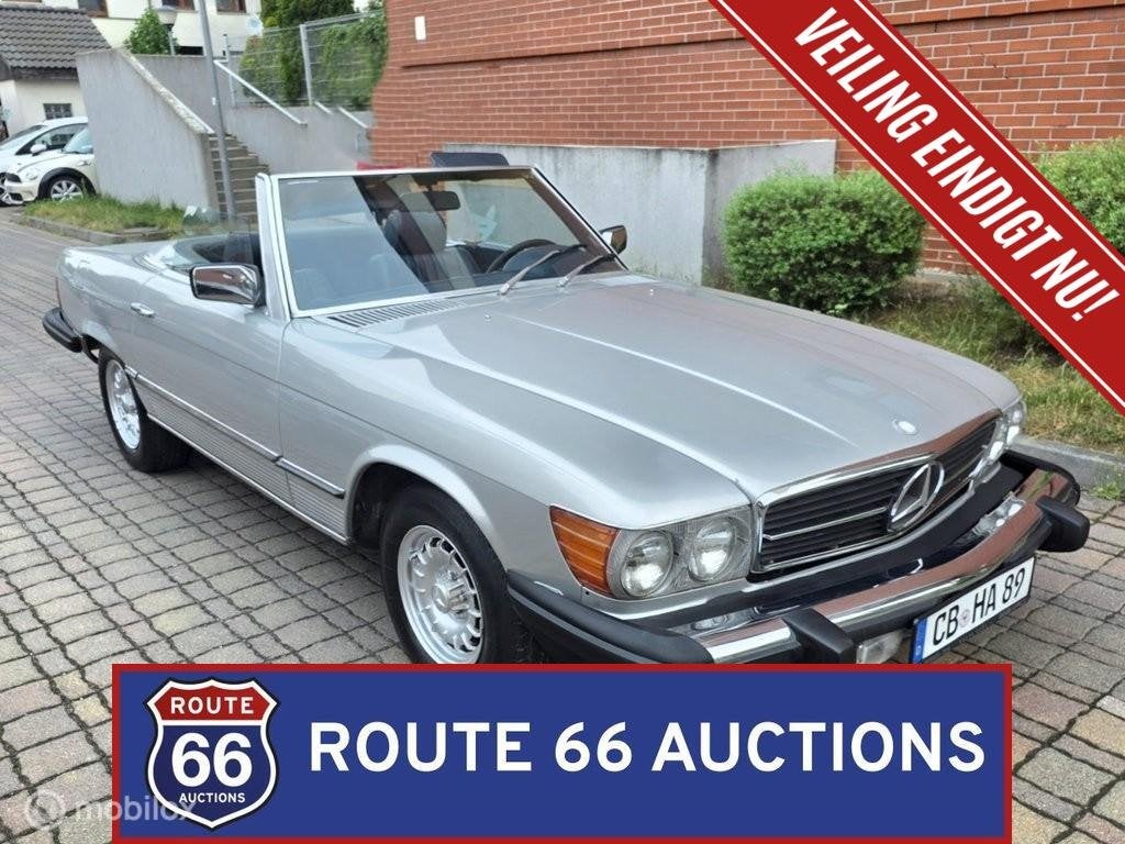 Mercedes-Benz 380 SL | 1981 | Route 66 Auctions, Zwart, Mercedes-Benz, Bedrijf, Handgeschakeld