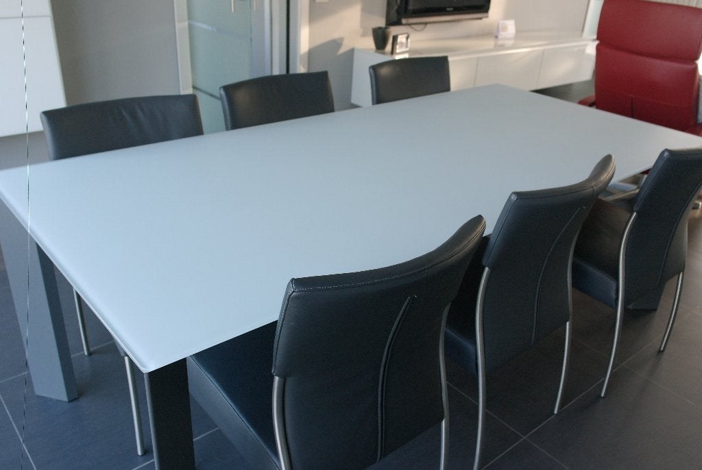plateau de table en verre blanc marque Joli (comme neuf)., 200 cm ou plus, Comme neuf, Rectangulaire, Modern