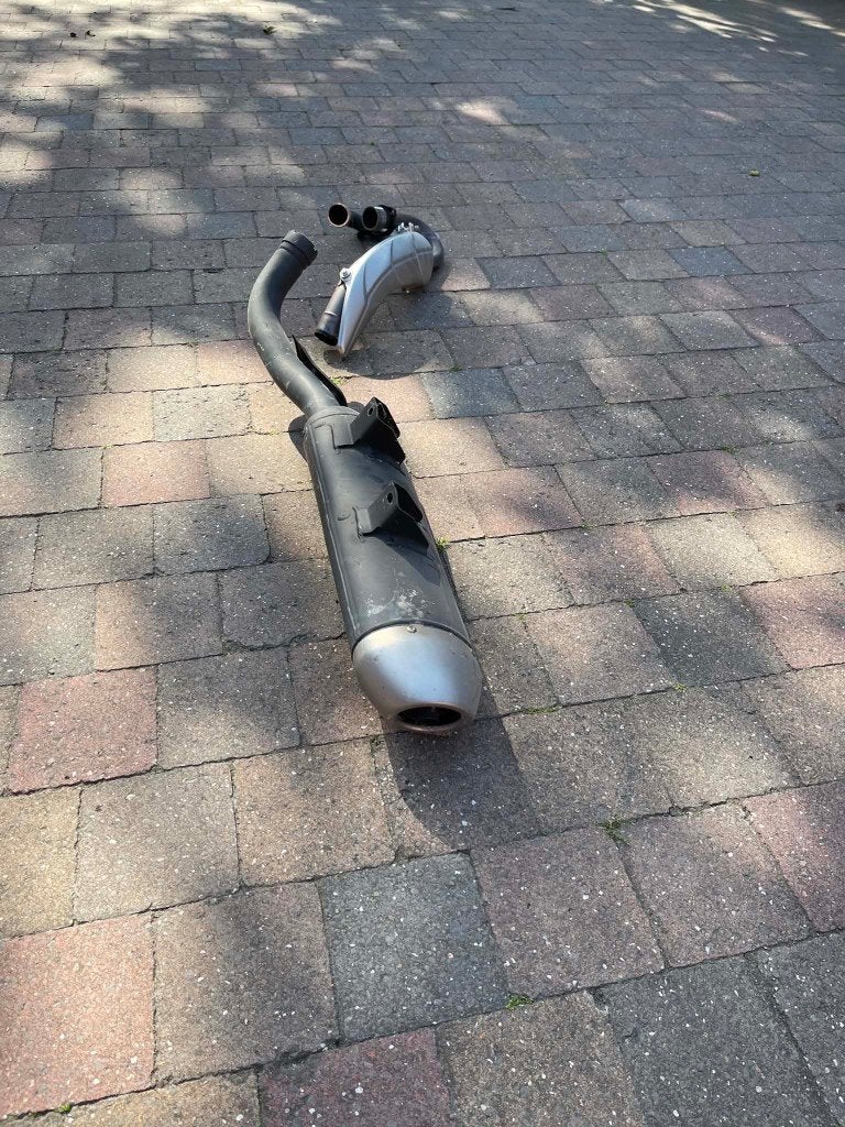 Originele uitlaat quad raptor 700 yamaha, Motoren, Ophalen, Nieuw