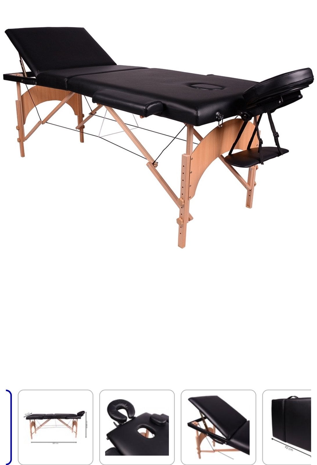 Massagetafel Hout, Ophalen, Zo goed als nieuw, Massagetafel