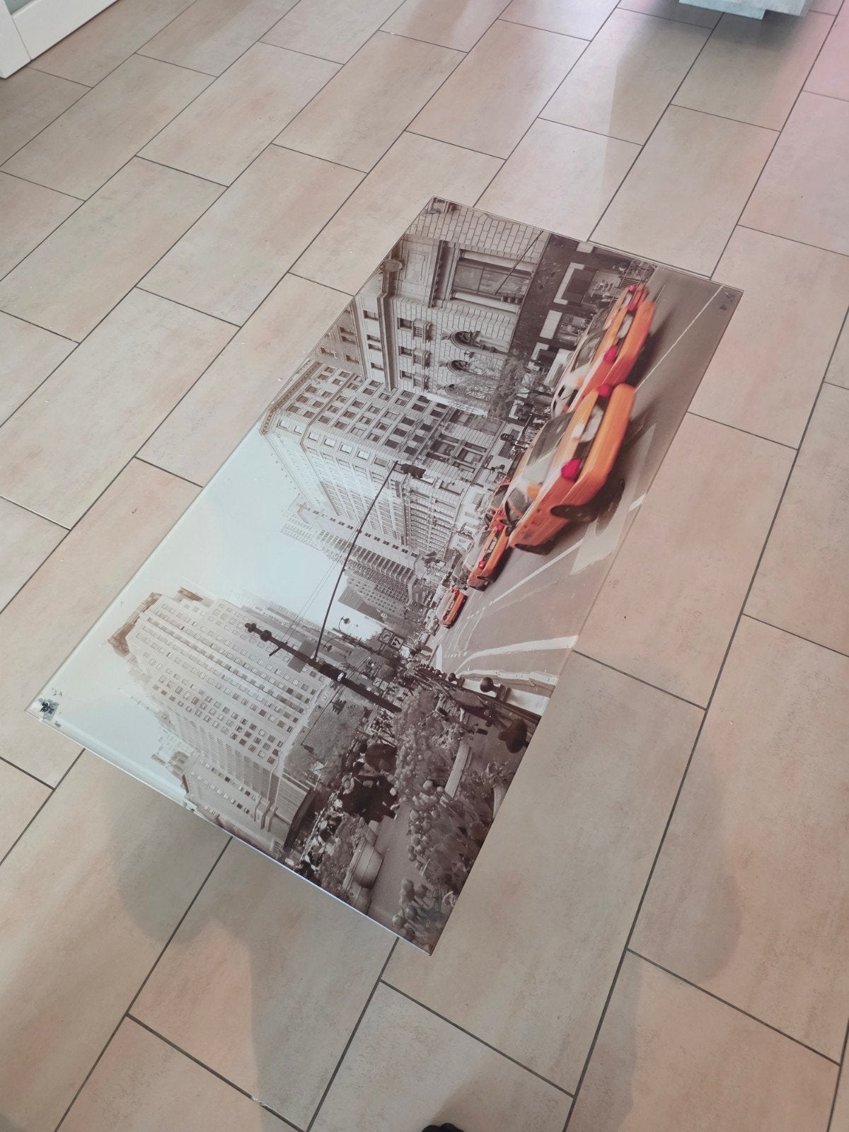 Salontafel (MOET WEG), Ophalen, Gebruikt, Vierkant, Glas