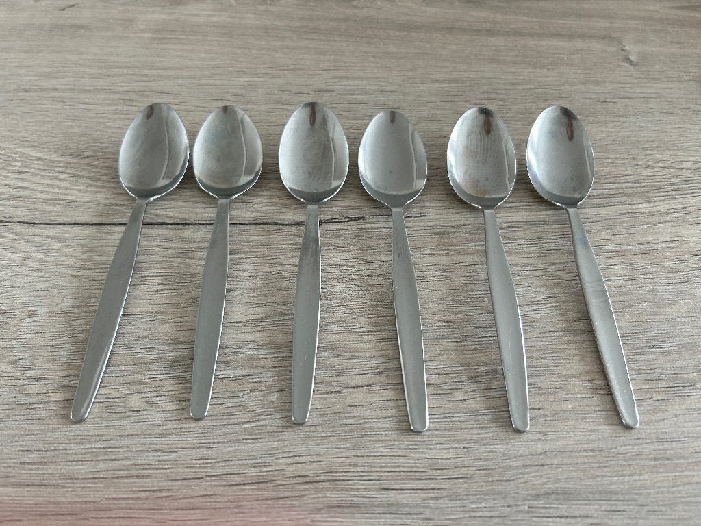6 koffielepeltjes, Ophalen of Verzenden, Gebruikt, Bestekset