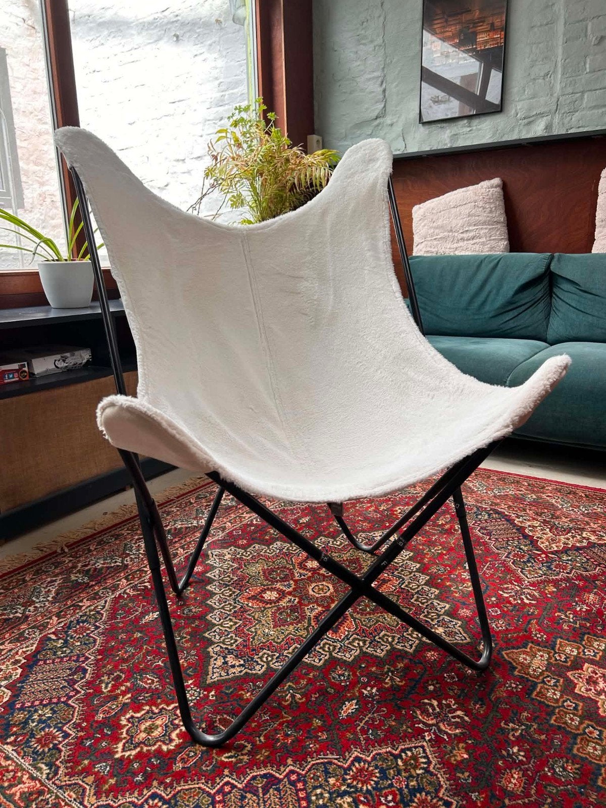 Magnifique fauteuil butterfly, Enlèvement, Noir, Métal, Une