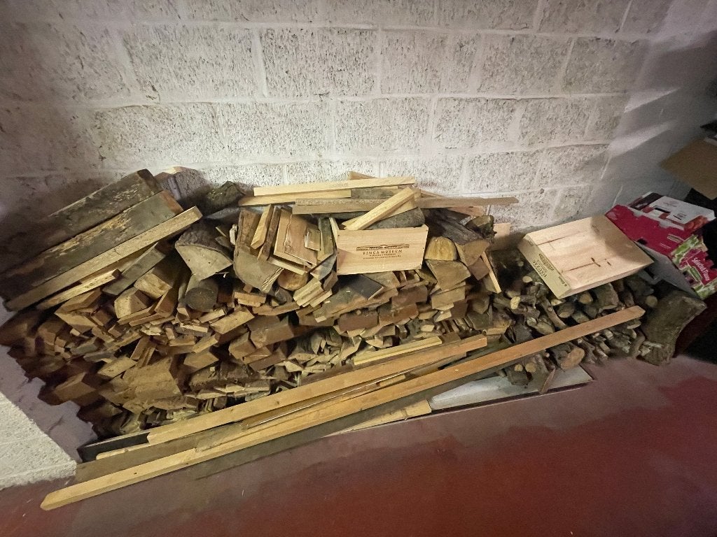 Droog brandhout  (ca. 1 kleine stère) – Direct stookklaar!, Minder dan 3 m³, Ophalen, Overige houtsoorten, Blokken
