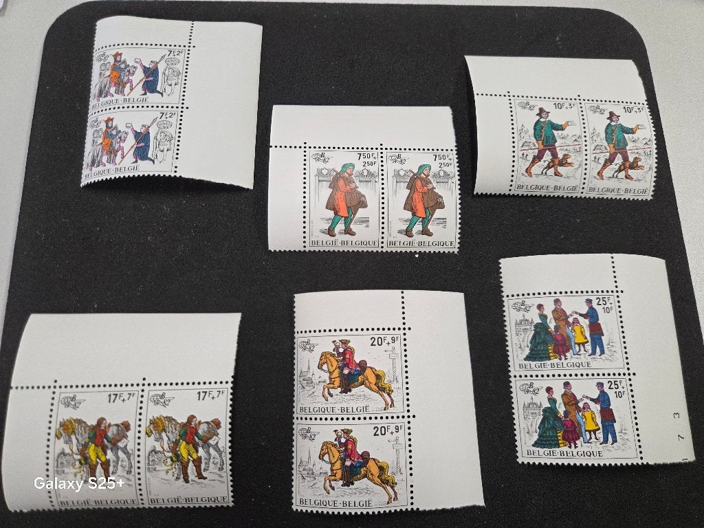 Lot de timbres Neufs" le courrier à travers le temps -1982", Timbres & Monnaies, Timbres | Europe | Belgique, Non oblitéré, Enlèvement