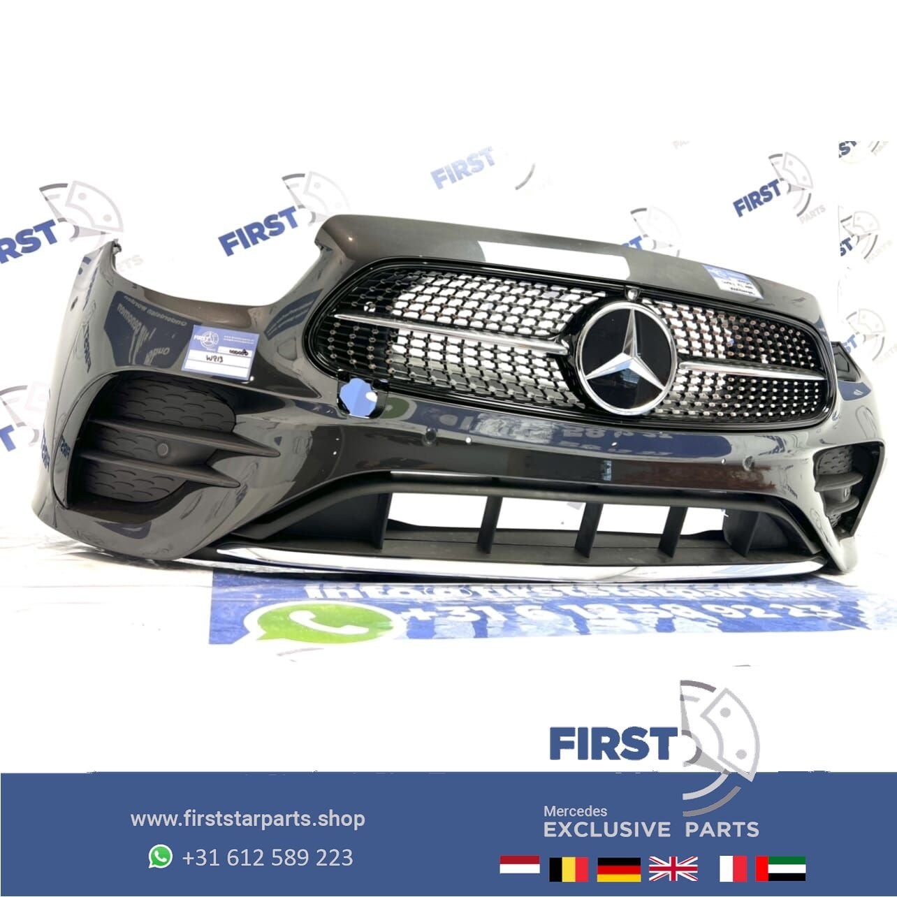 W213 E43 W238 Mercedes E Klasse 2020 FACELIFT VOORBUMPER COM, Auto-onderdelen, Gebruikt, -, Voor, Ophalen of Verzenden