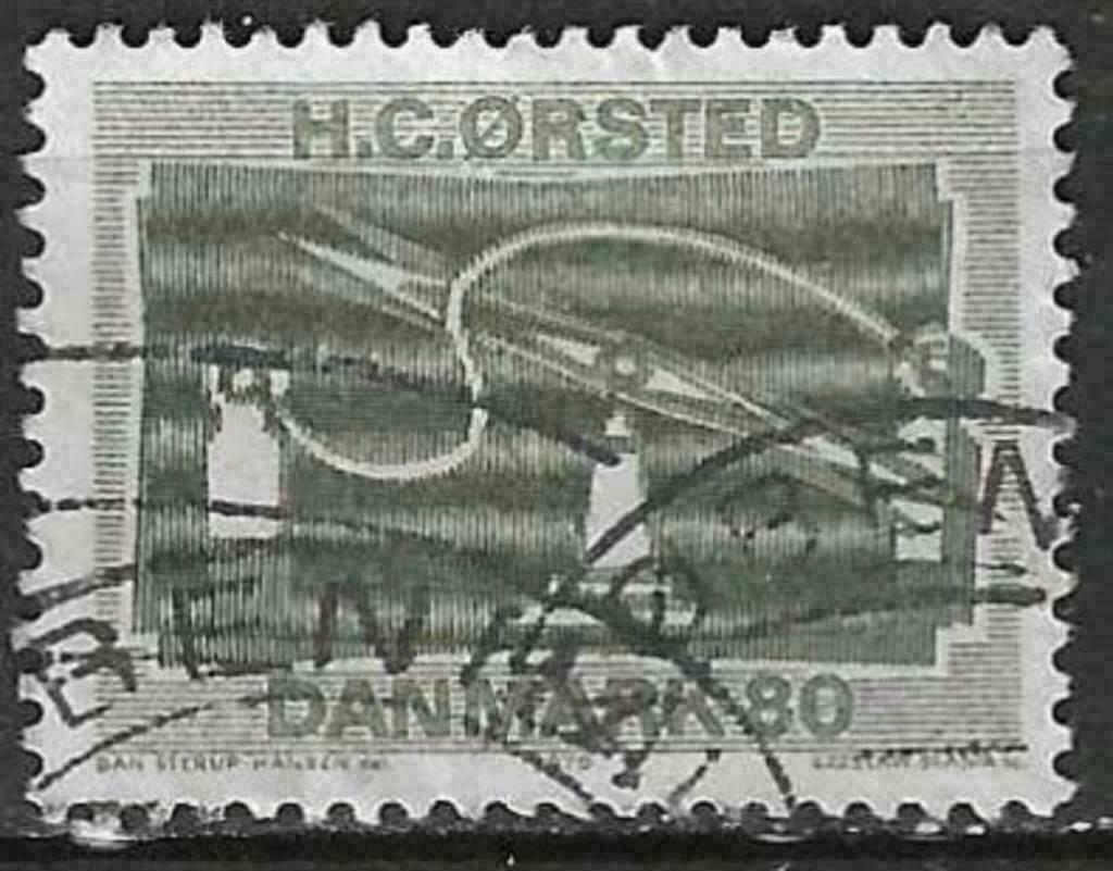 Danemark 1970 - Yvert 506 - Hans Christian Orsted (ST), Timbres & Monnaies, Timbres | Europe | Scandinavie, Envoi, Danemark, Affranchi