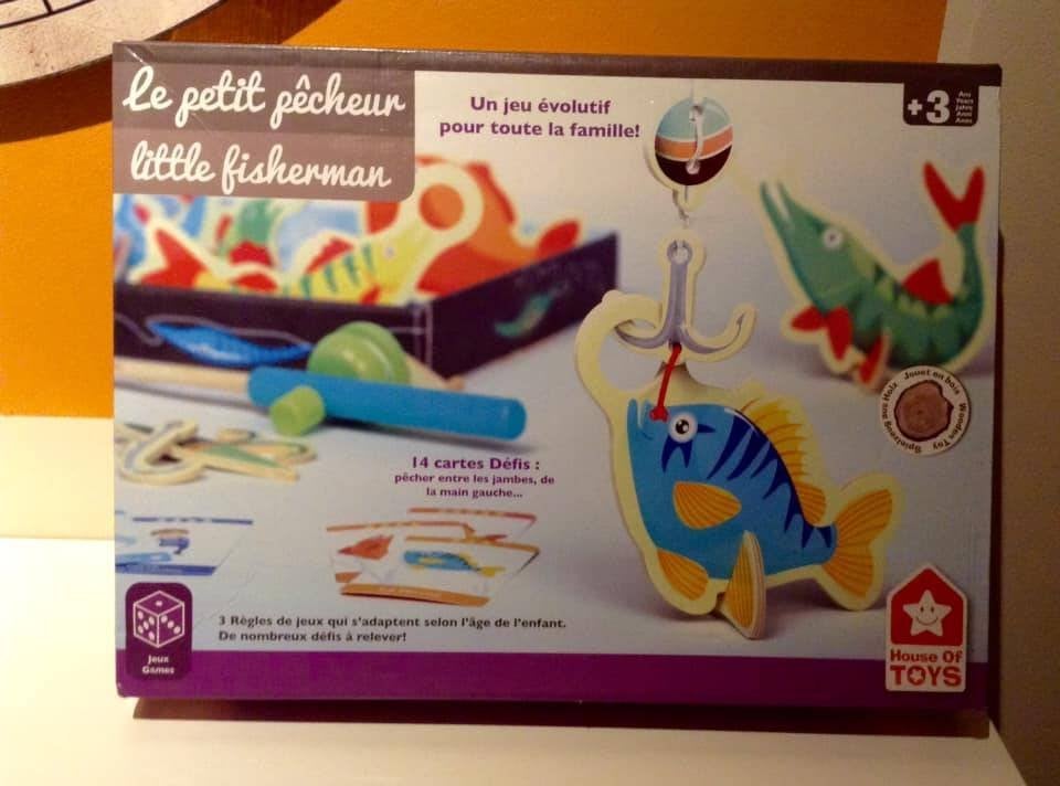 Jeu de pêche aux cannes en bois Le petit pêcheur, Enlèvement ou Envoi, Comme neuf