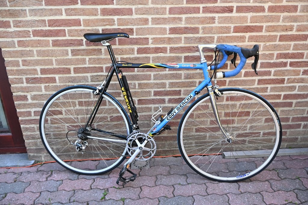 Eddy Merckx Strada O.S. — Domo/Farm Frites — Shimano 105, 53 tot 57 cm, Ophalen, Gebruikt