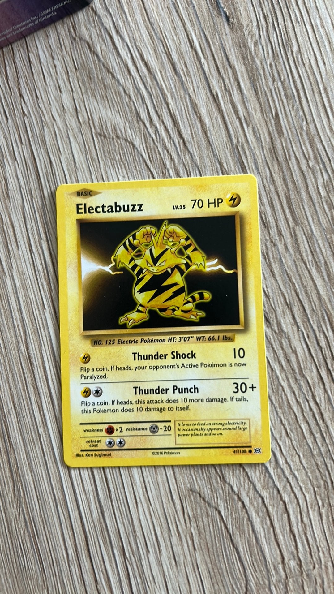 Electabuzz, Hobby en Vrije tijd, Ophalen of Verzenden, Zo goed als nieuw, Losse kaart
