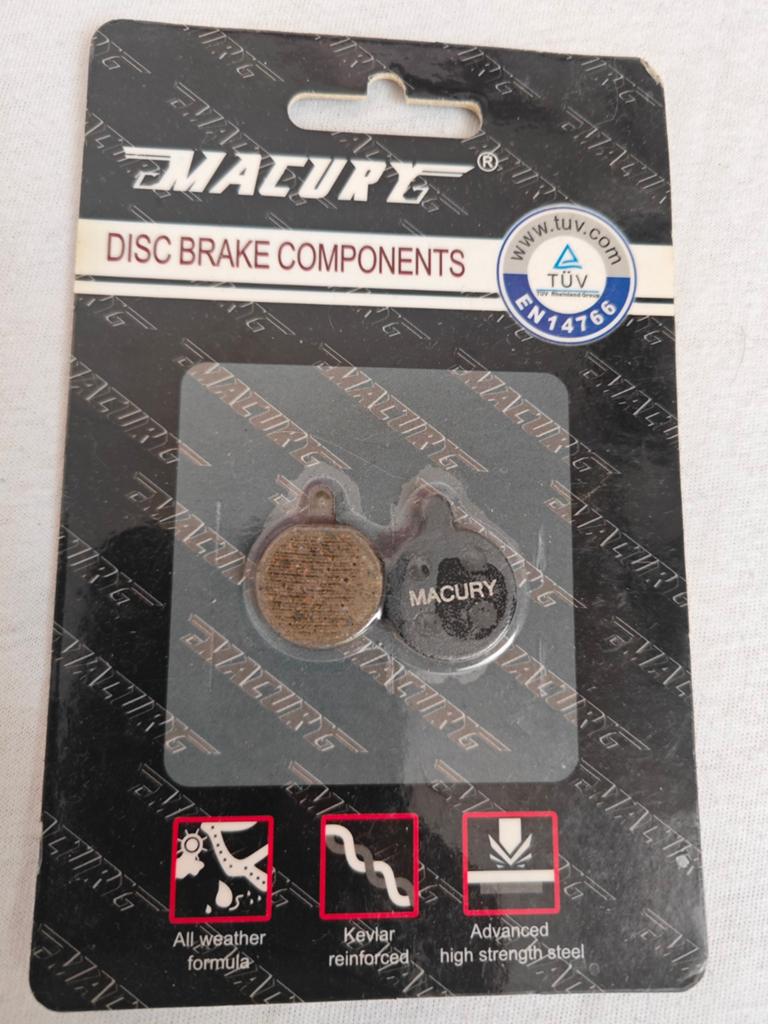 Plaquettes de frein disque MACURY M-11C neuves.
Compatibles, Vélos & Vélomoteurs
