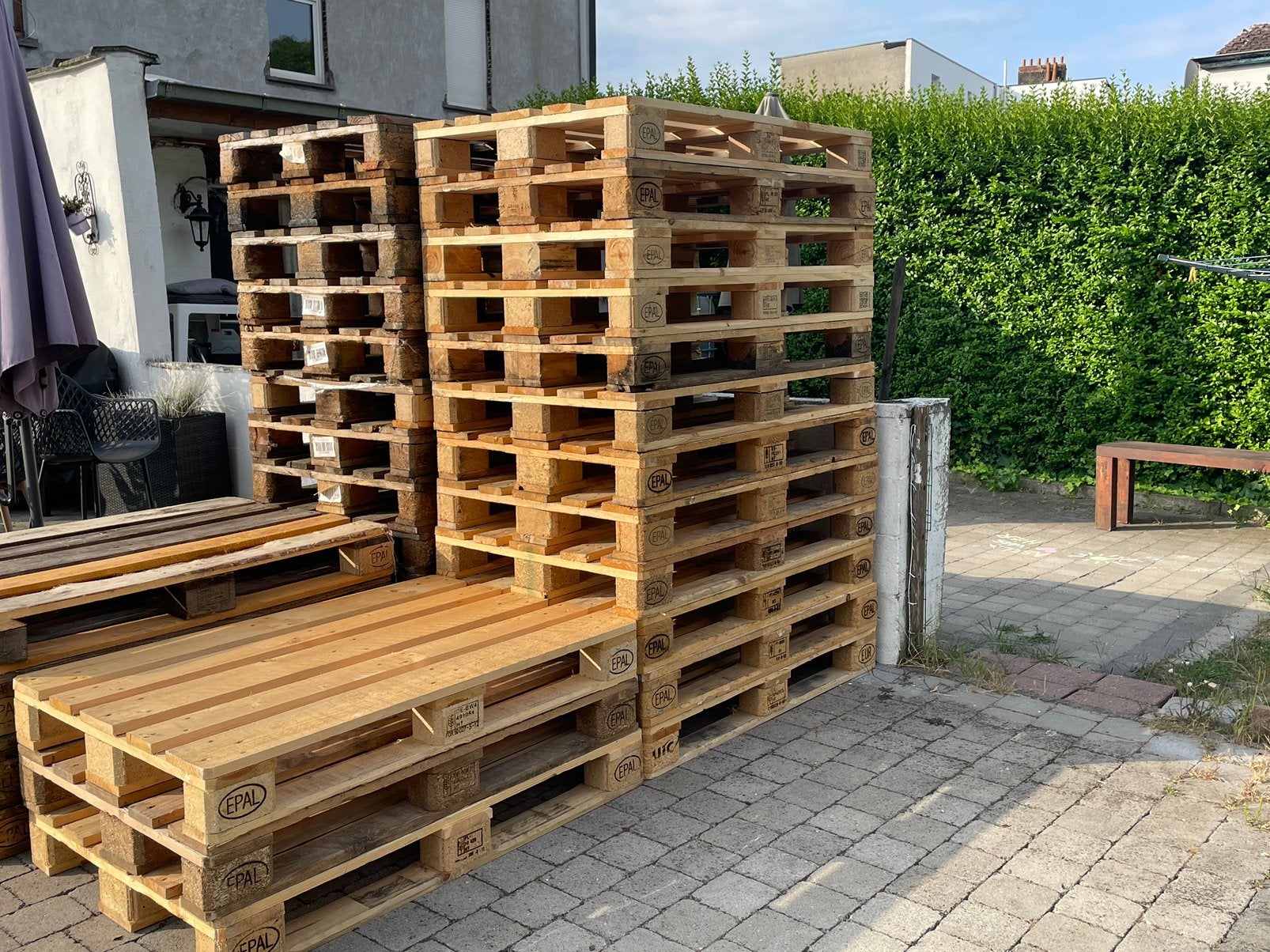 Euro pallet proper bijna nieuw 15 stuks, Doe-het-zelf en Bouw, Hout en Planken, Ophalen, Zo goed als nieuw, Pallet