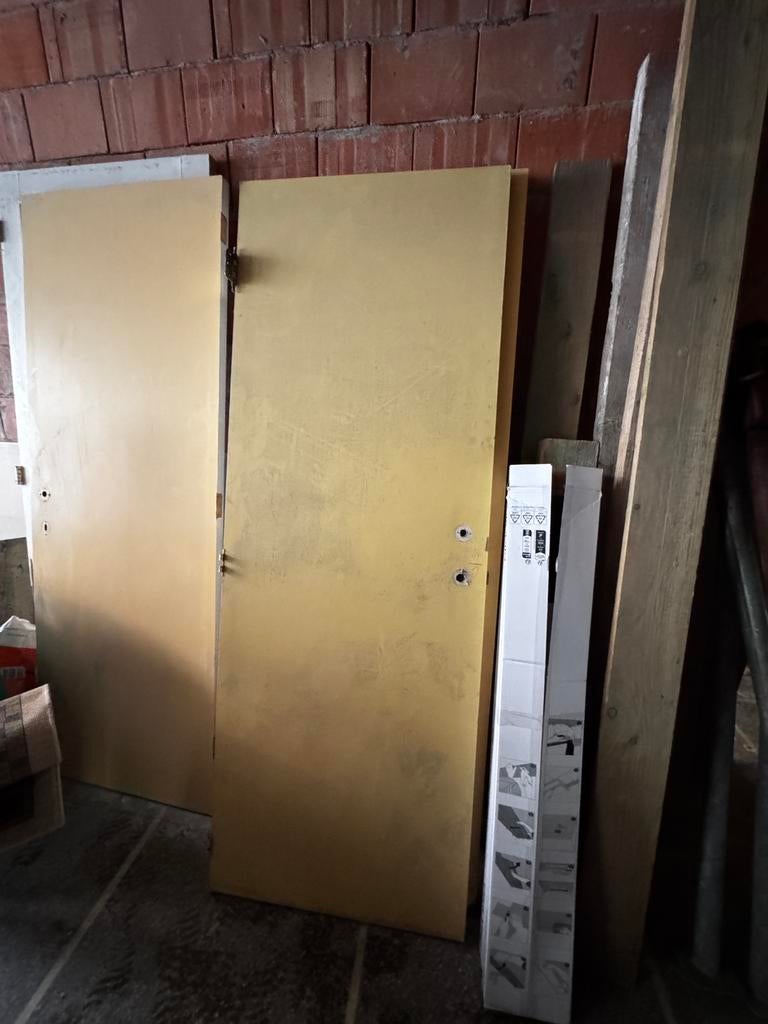 binnendeur 3 stuks, Doe-het-zelf en Bouw, Ophalen, Gebruikt, Minder dan 80 cm, Binnendeur