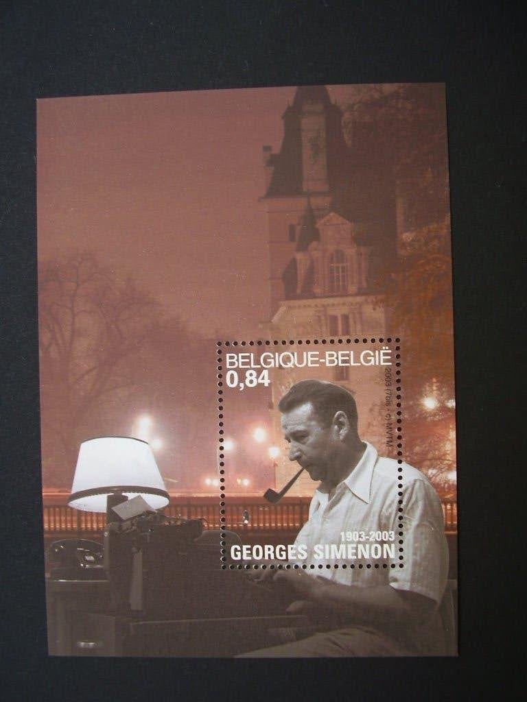Blok 103 postfris - Georges Simenon, Postzegels en Munten, Ophalen of Verzenden, Postfris