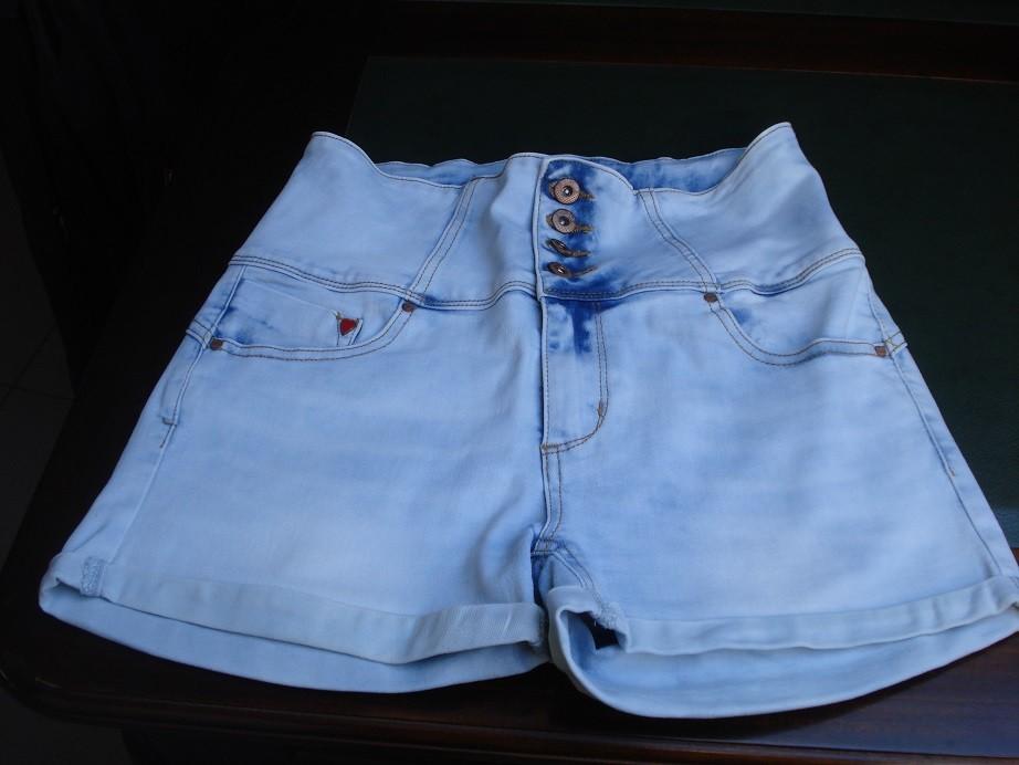 Mooie jeansshort, dames/meisjes. mt L, Kort, Blauw, Maat 42/44 (L), Ophalen of Verzenden