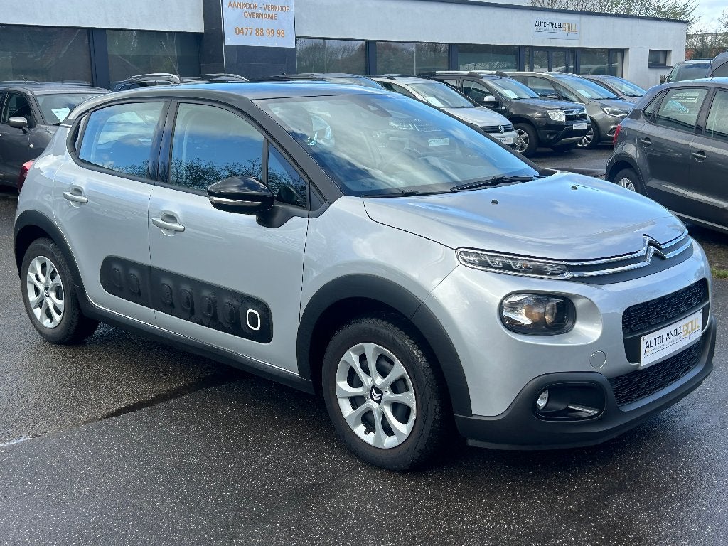Citroën C3 1.2i, 12/2017, 17.830KM, NAVI, PDC, 12m Garantie, Autos, Argent ou Gris, Achat, Euro 6, Entreprise