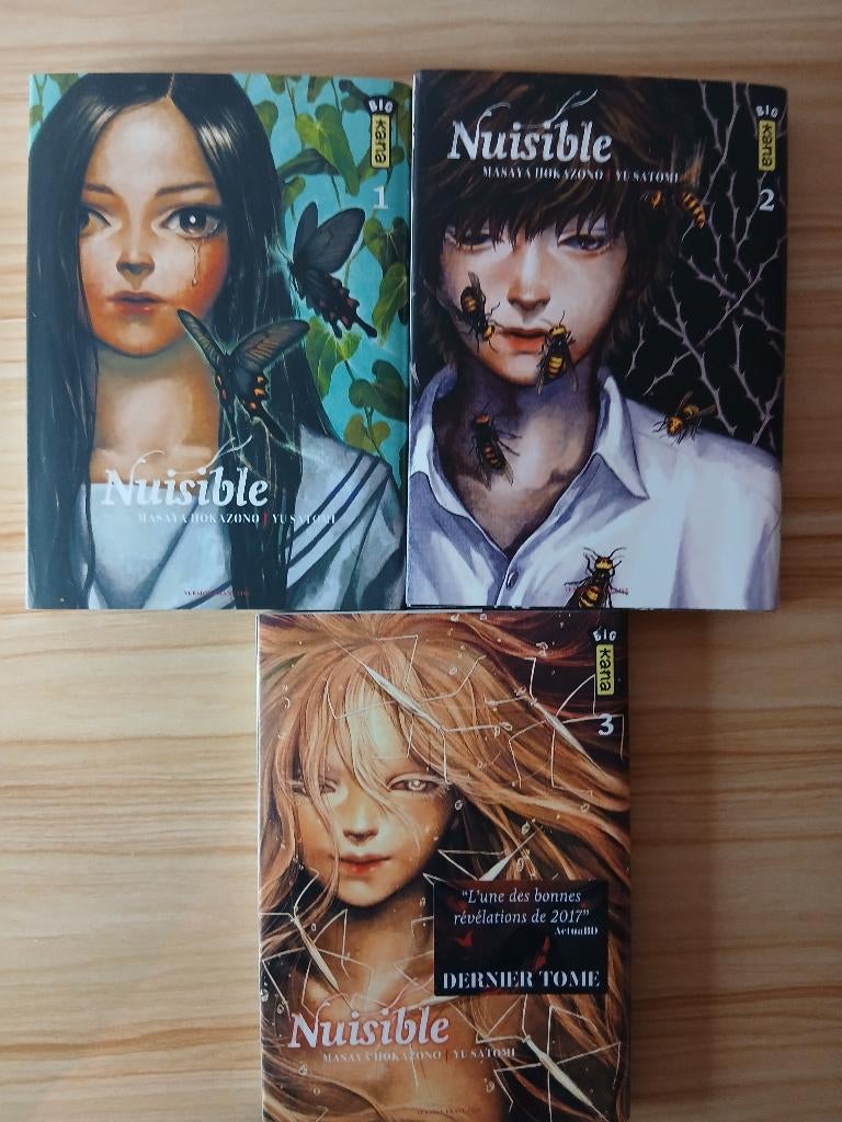 Lot mangas Nuisible 1-3 – manga thriller, Livres, Neuf, Masaya Hokazono, Enlèvement, Comics