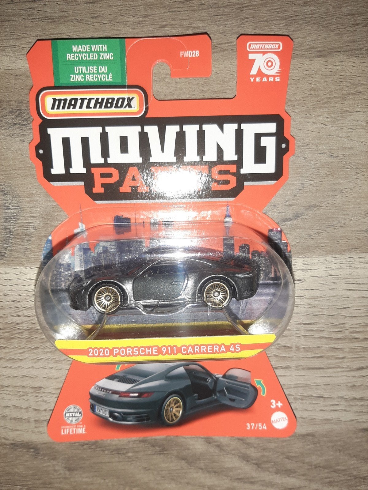 Matchbox Moving Parts Porsche 911 Carrera 4S 2020, Ophalen of Verzenden, Nieuw, Auto