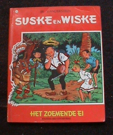 Suske en Wiske Het Zoemende Ei 1e Plastieke versie 1967, Boeken, Eén stripboek, Ophalen of Verzenden, Gelezen
