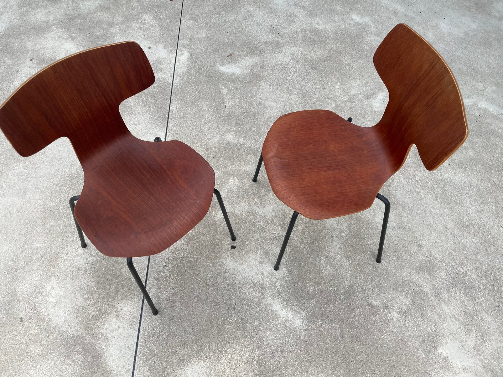 set Arne Jacobsen Hammer chairs - model 3103, Ophalen