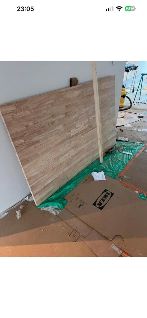 Rubberwood 3cm dik nieuw, Doe-het-zelf en Bouw, Ophalen, Zo goed als nieuw