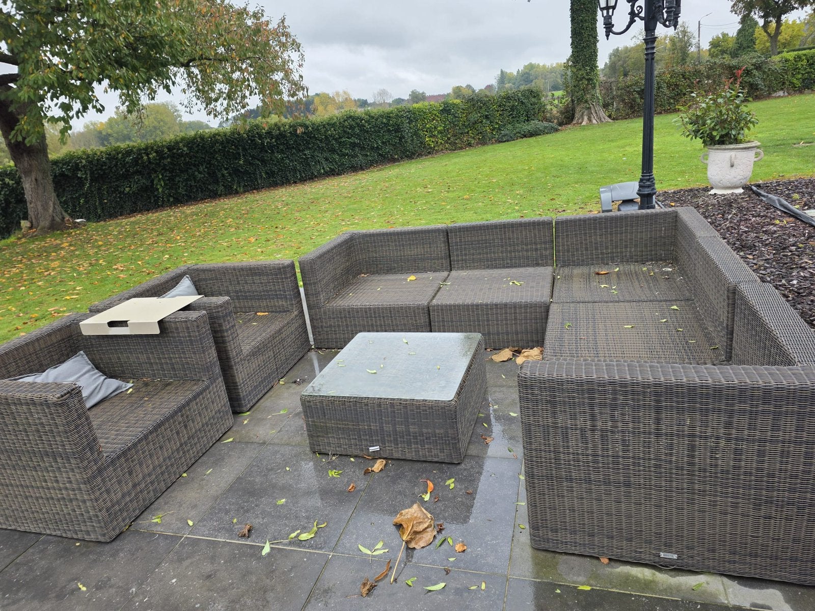 Set de jardin, Jardin & Terrasse, Banque, Salons de jardin, 8 places, Enlèvement