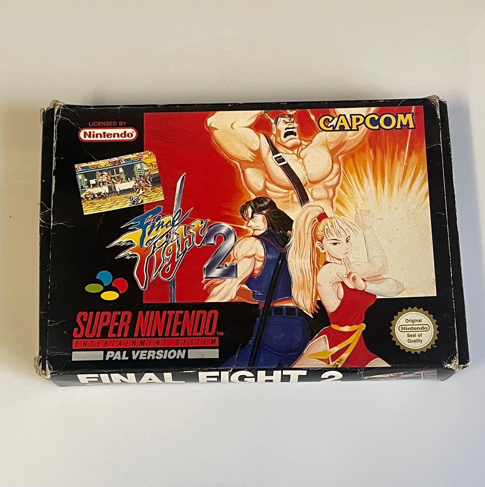 Final Fight 2 Super Nintendo Pal Game Rare, Consoles de jeu & Jeux vidéo, Enlèvement ou Envoi, Comme neuf
