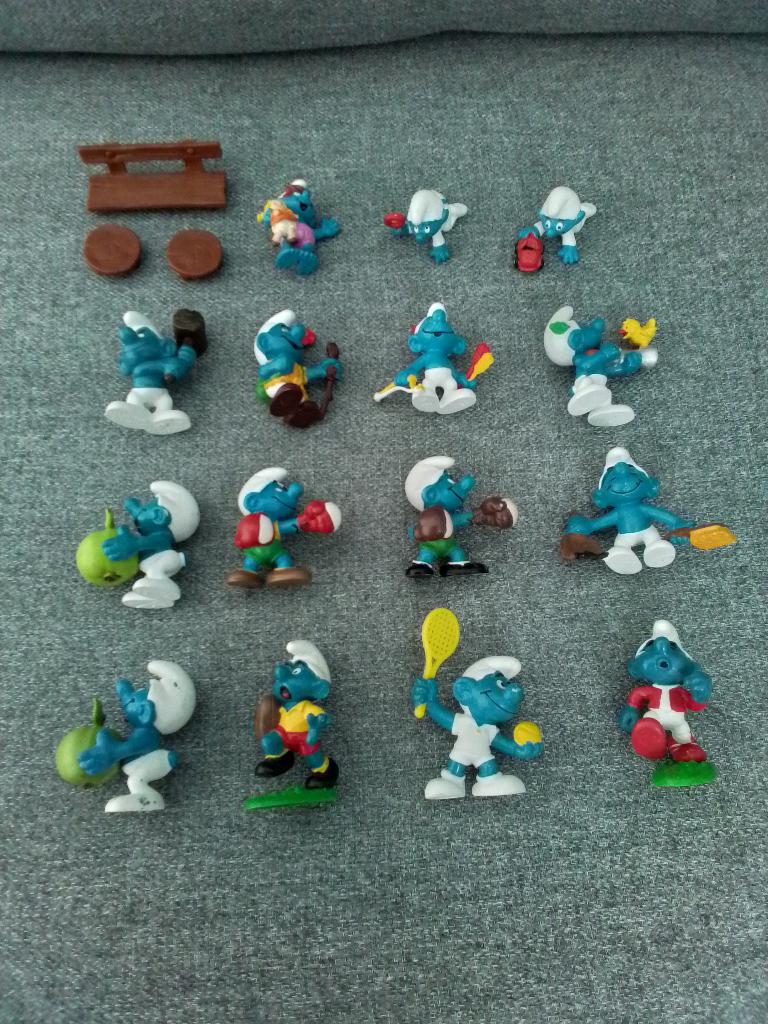 schtroumpfs smurf smurfen figurines schleich. (3€ pièces)., Collections, Schtroumpfs, Comme neuf, Poupée, Figurine ou Peluche