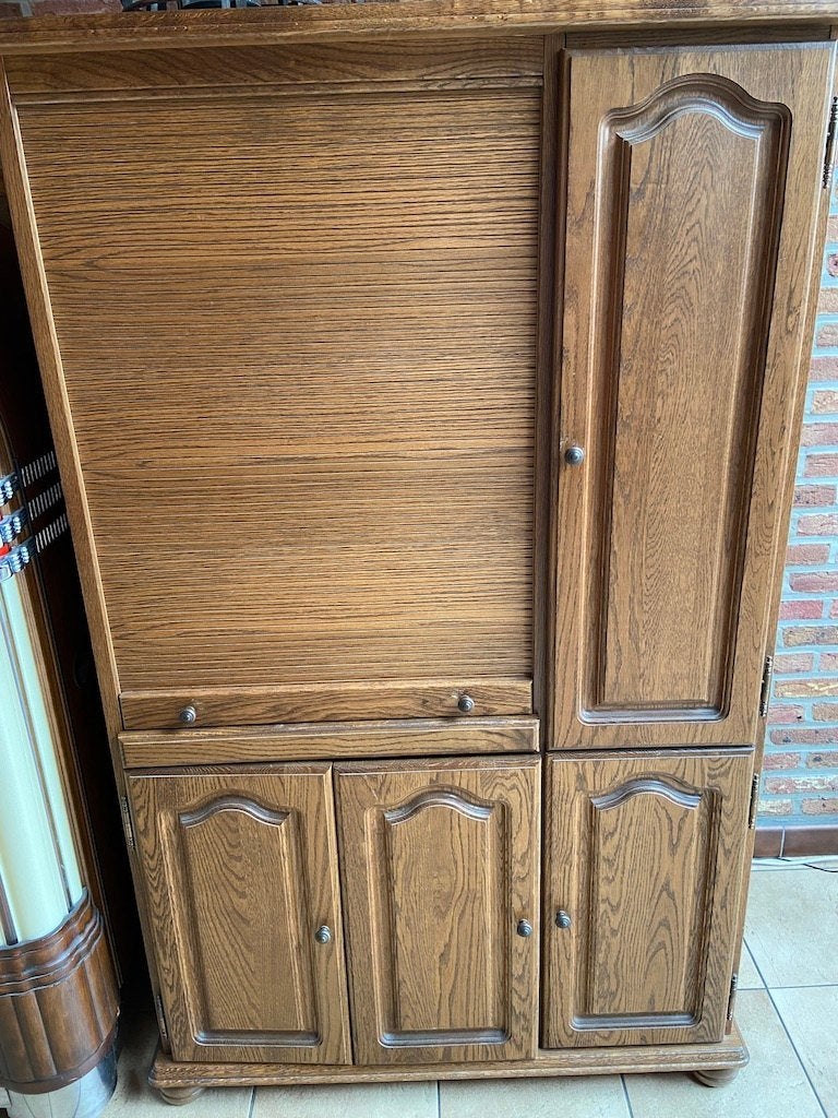 Bureau meubel, Huis en Inrichting, Ophalen, Met lades, Gebruikt, Hout