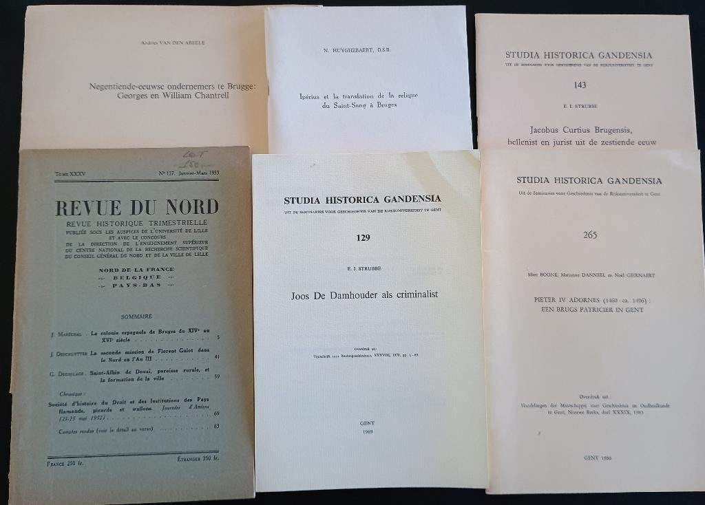 BRUGGE: lot 12 overdrukken, Antiek en Kunst, Antiek | Boeken en Manuscripten, Ophalen of Verzenden