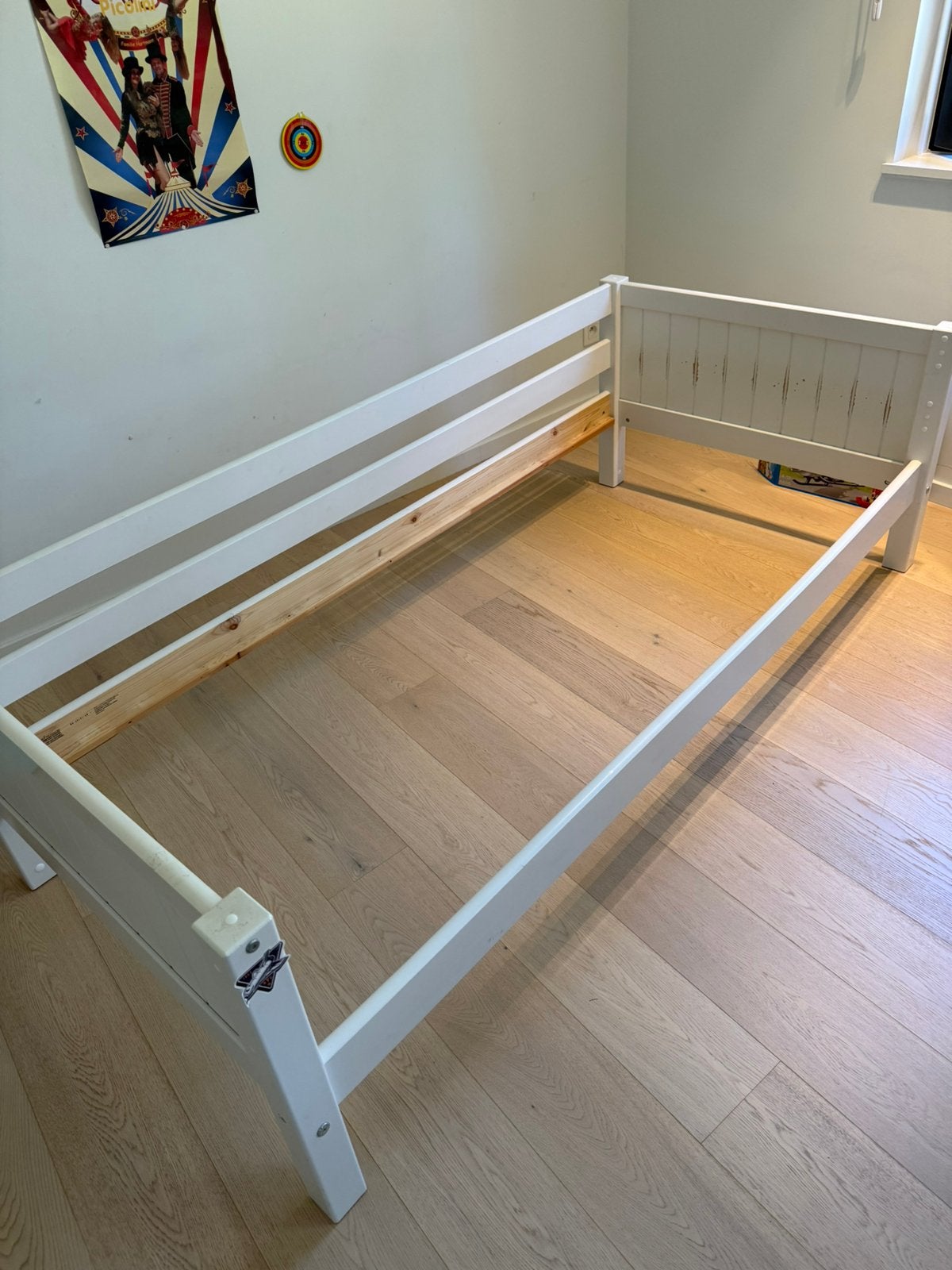 Kinderbed + lattenbodem, Ophalen, Gebruikt, 90 cm, Eenpersoons